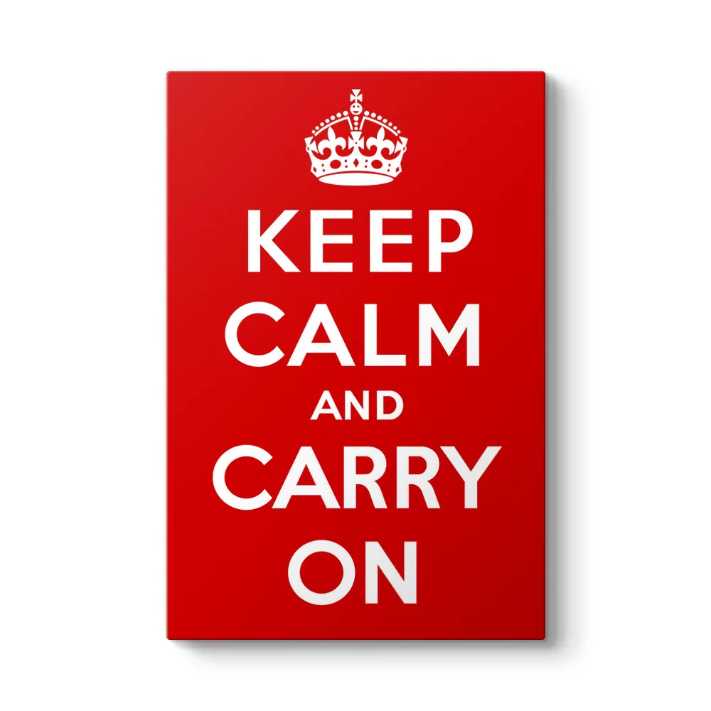 Keep Calm And Carry On Tablosu - Model 2